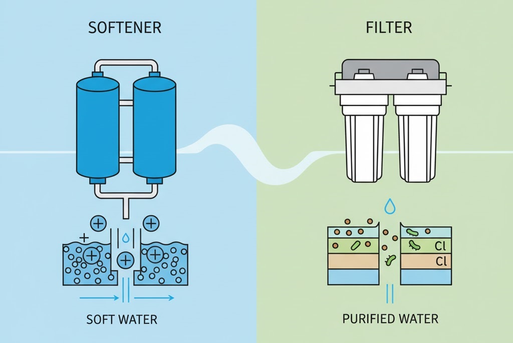 The Difference Between a Water Softener and a Water Filter | Knoxvile TN